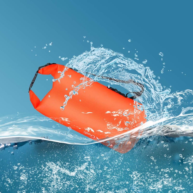 OMGear Waterproof Dry Bag Backpack Waterproof Phone Pouch 40L/30L/20L/10L/5L Floating Dry Sack For Kayaking Boating Sailing Canoeing Rafting Hiking Camping Outdoors Activities (Orange2, 20L) - Image 5